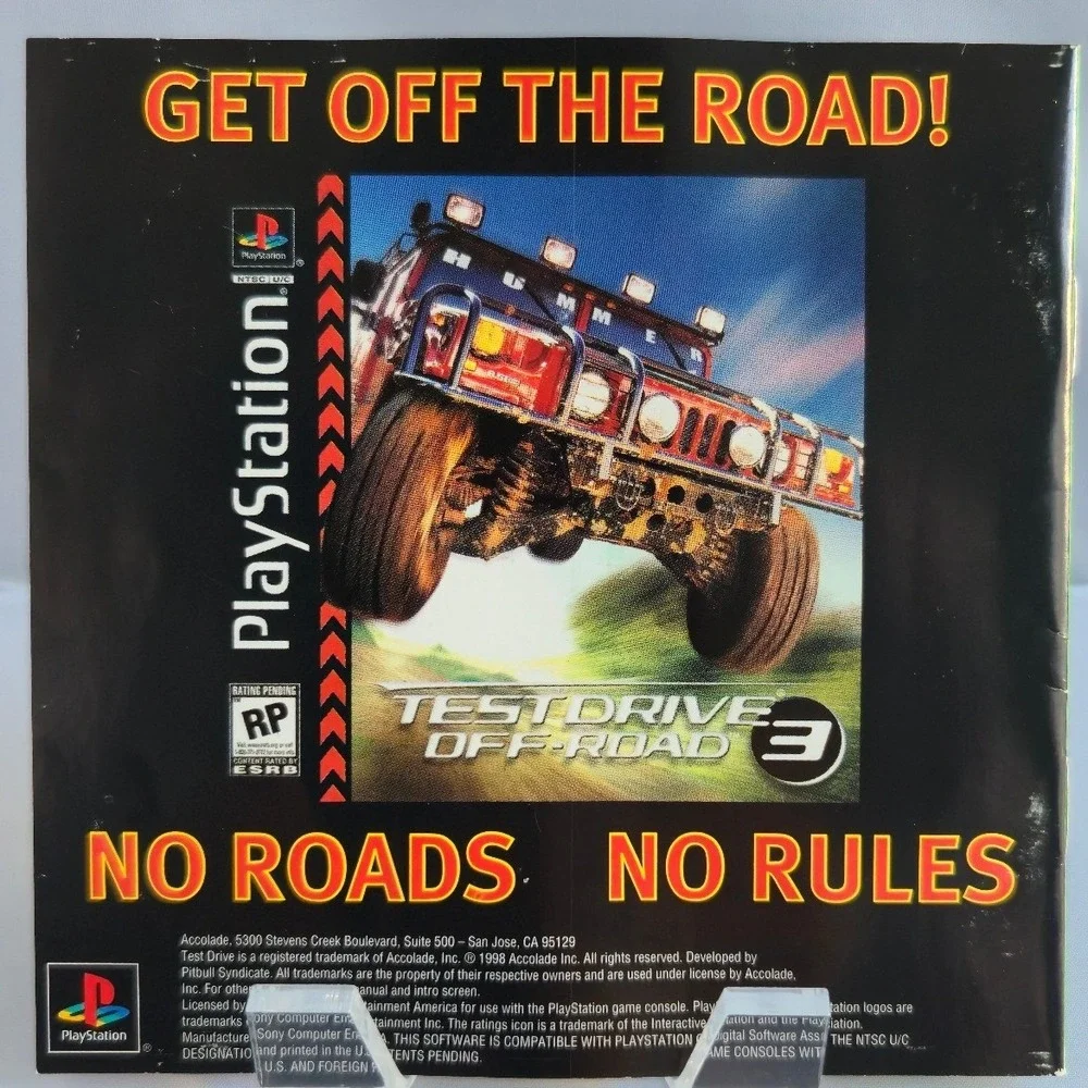 Test Drive 5 Greatest Hits - Sony PlayStation 1 - Complete CIB W/ Manual Tested